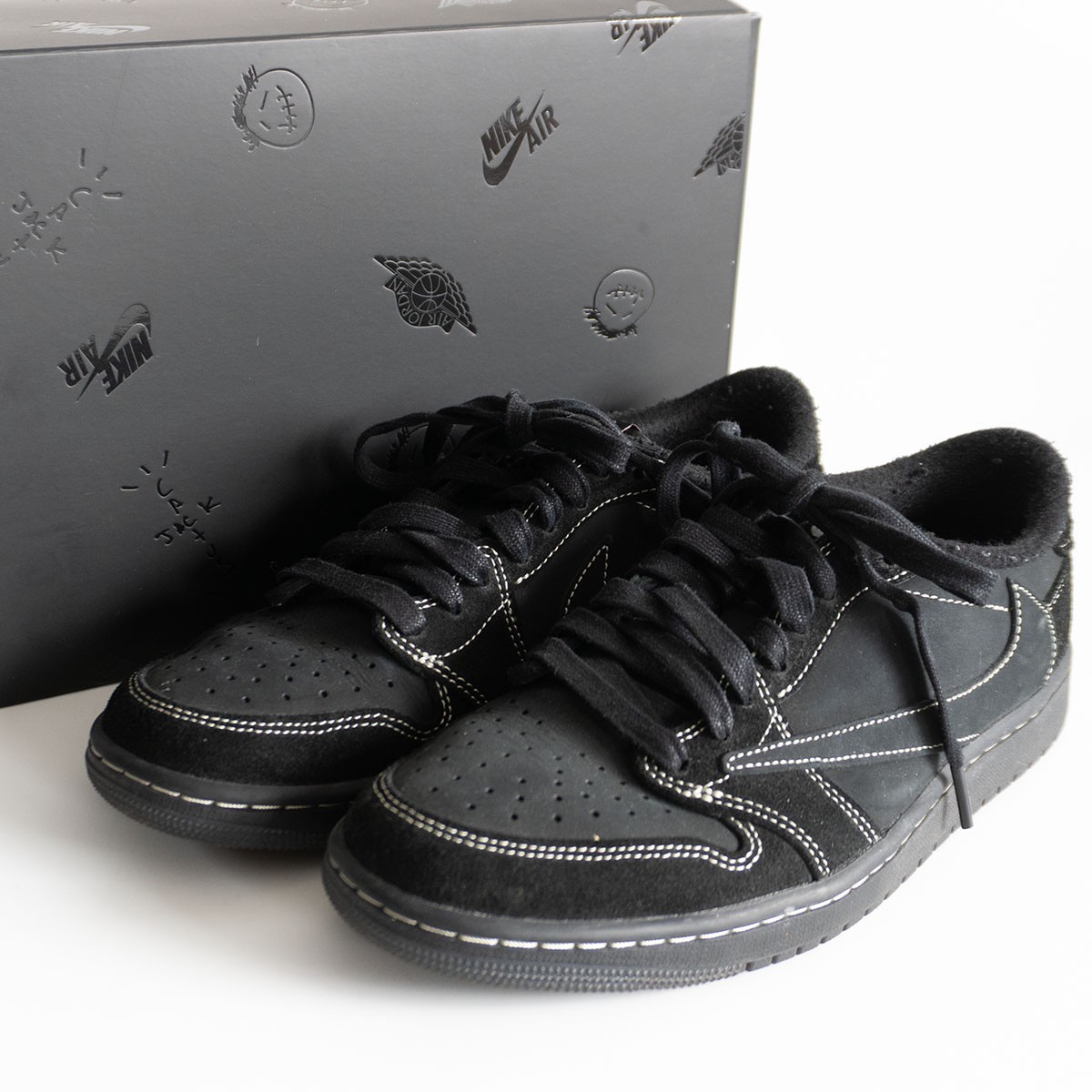おまけ多数 極美品 DM7866-200 26cm ナイキトラヴィス Travis Scott × Nike Air Jordan 1 Low OG SP “Reverse Olive”が