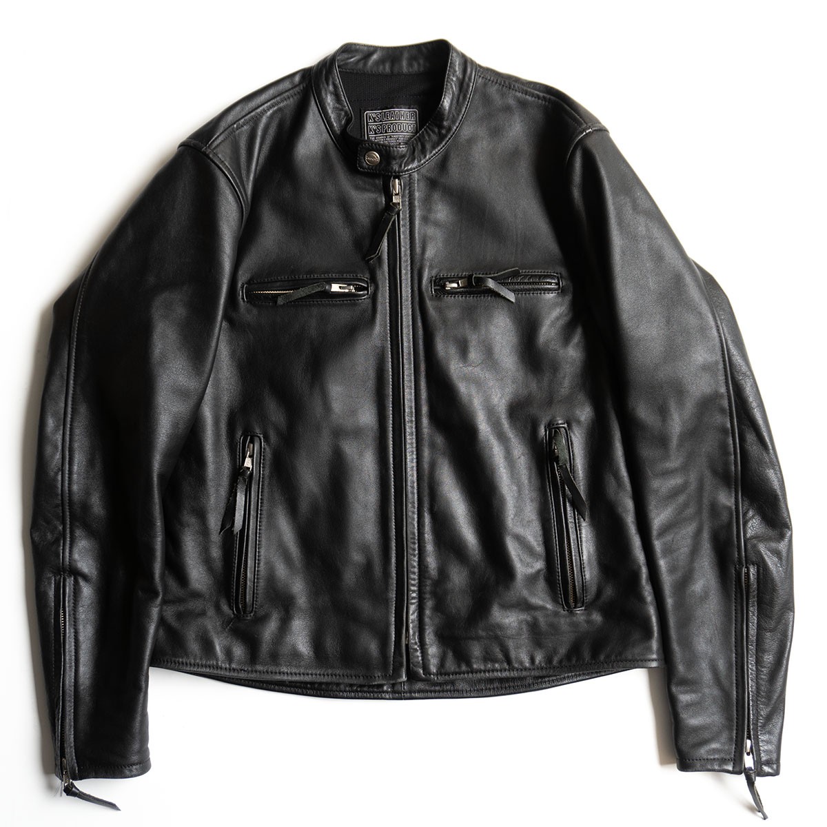 KADOYA ブラック シングルライダースジャケット L KADOYA公式オンラインストア｜東京浅草で1935年創業の高品質