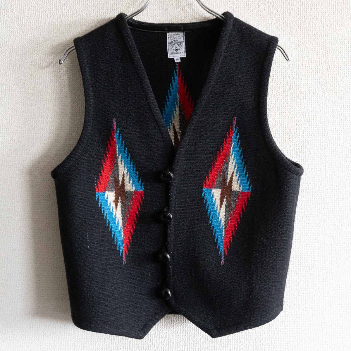 美品　ORTEGA'S チマヨベスト　44 ORTEGA'S オルテガ チマヨベスト スクエアフロント ベージュ 44 クルミ