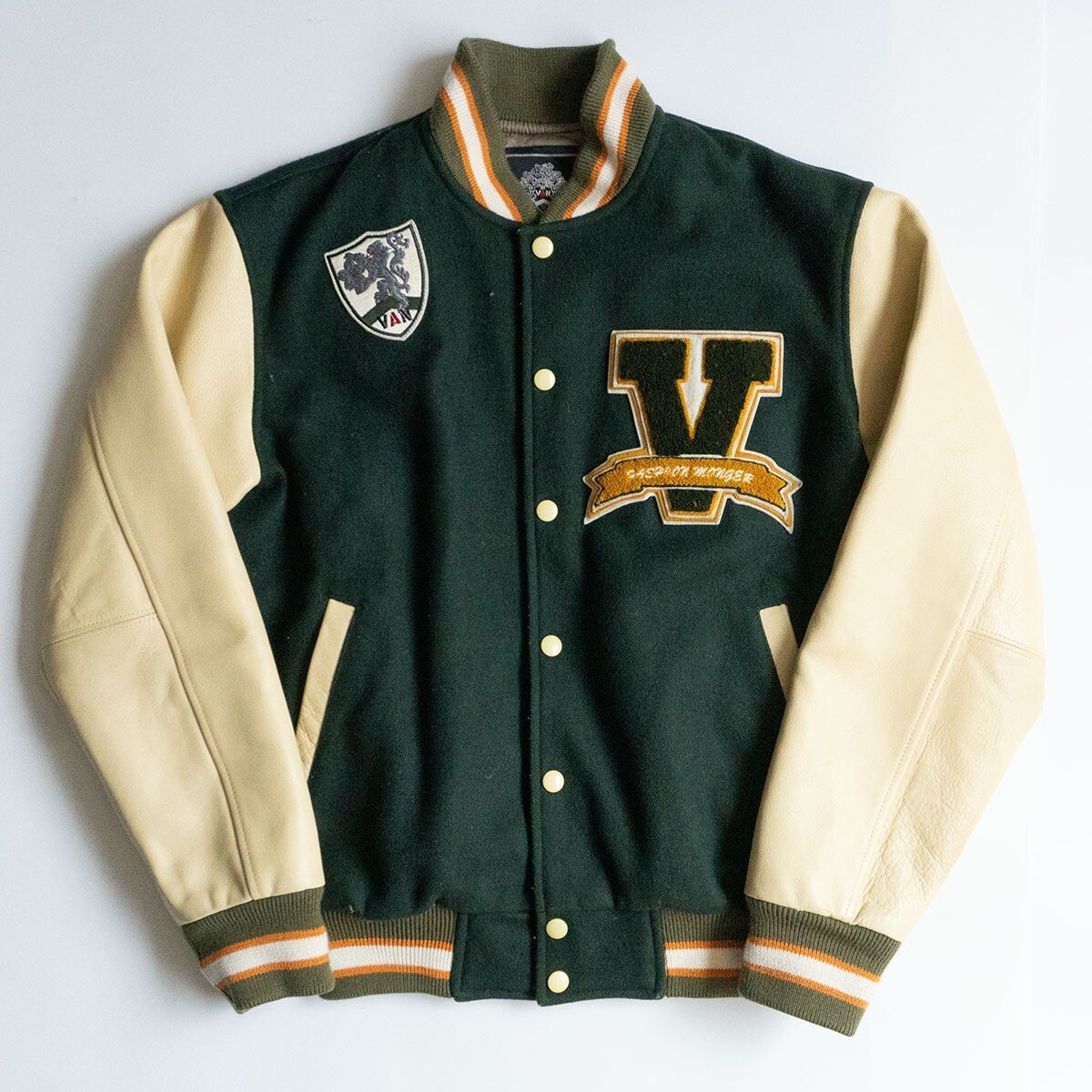 楽天市場】【雰囲気抜群】VAN JAC【袖レザー スタジャン】 ヴァン