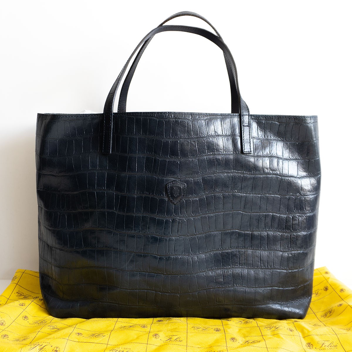 ✨美品✨ フェリージ 15-20 レザートートバッグ 黒 保存袋付 Felisi フェリージ トートバッグ 15/20/NK+DS メンズ レザー