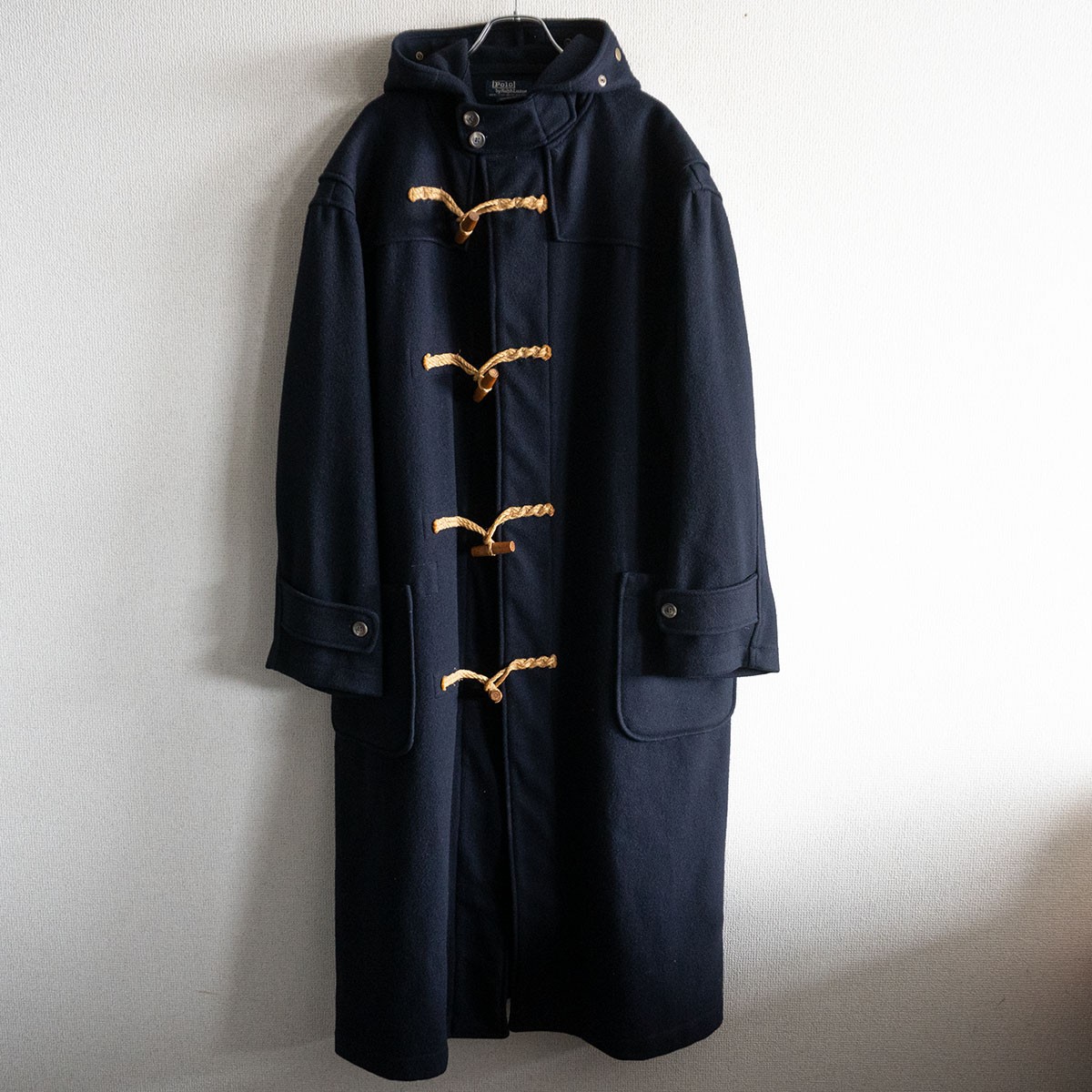 ヴィンテージ ラルフローレン ダッフルコート ウール１００ 大きめ ユニセックス ヴィンテージ ラルフローレン ダッフルコート ウール100