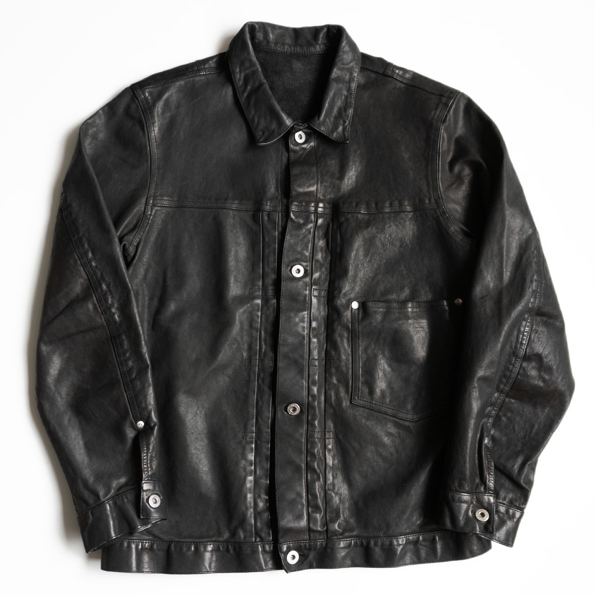 定価41万 イサムカタヤマ バックラッシュ THE LINE ザ ライン レザー ダウンベスト ISAMU KATAYAMA BACKLASH 黒 M ISAMUKATAYAMA BACKLASH（ライダースジャケット）のフリマアイテム一覧