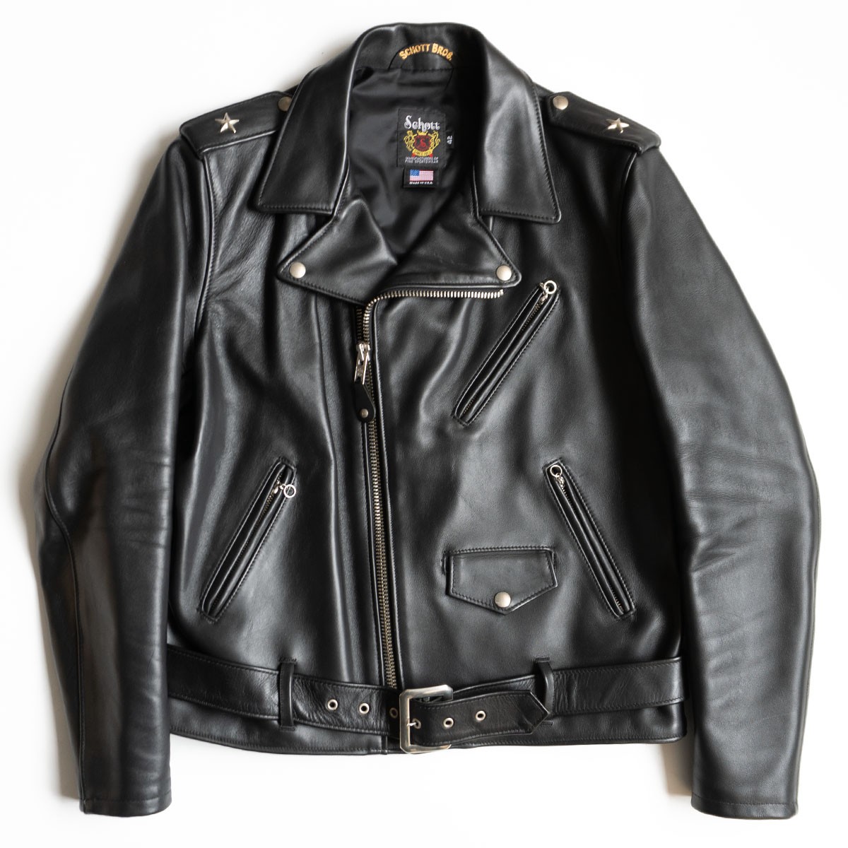 K*O様 Schott 618 ライダースジャケット(ダブル) 38サイズ 618US RIDERS/618 ダブルライダースジャケット | Schott