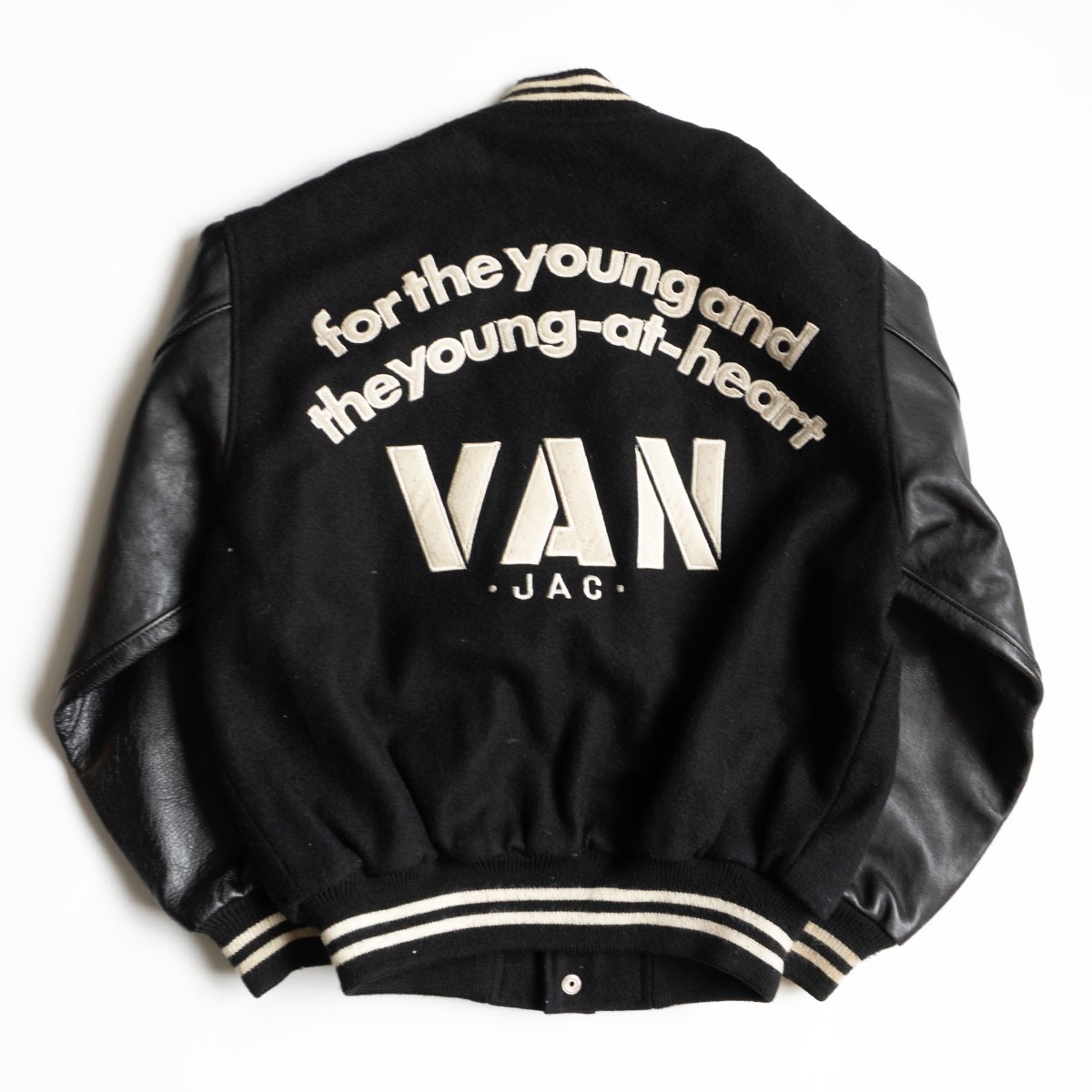 楽天市場】【雰囲気抜群】VAN JAC【袖レザー スタジャン】 ヴァン