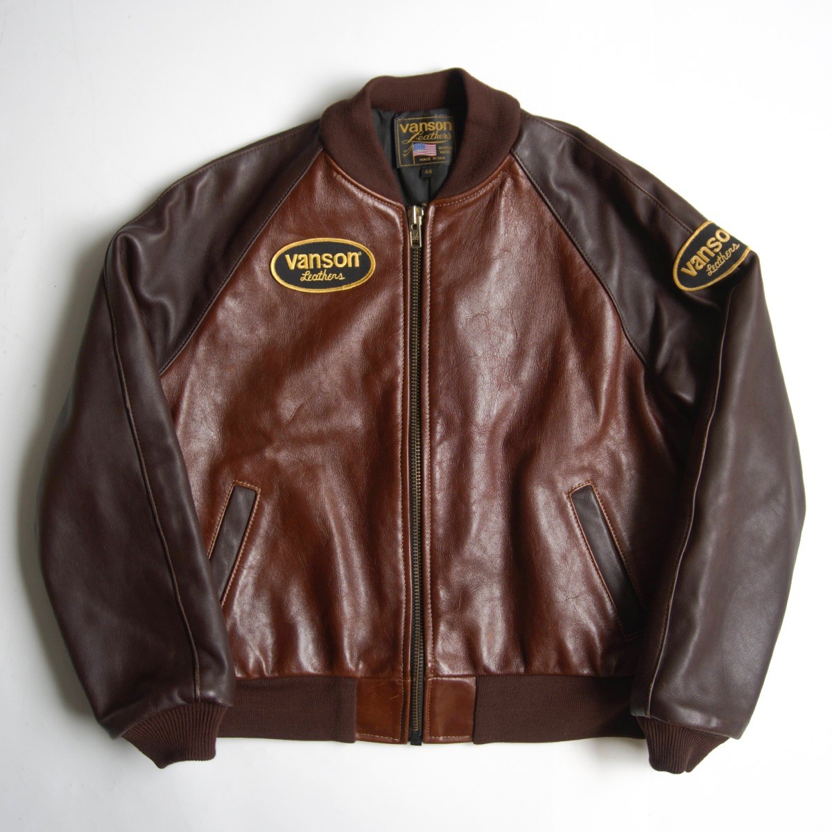 希少カラー! vanson tjp レザースタジャン 38 ライダース 楽天市場】VANSON バンソン TJP レザー ジャケット シングル