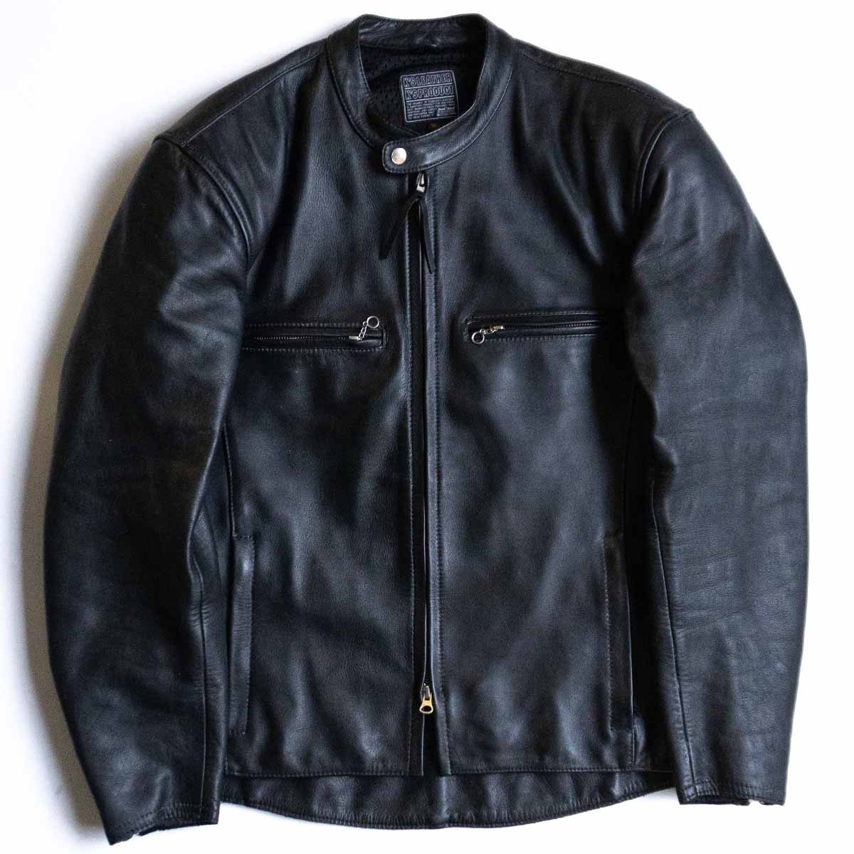 楽天市場】【美品】KADOYA【パデット ダブルライダースジャケット】L