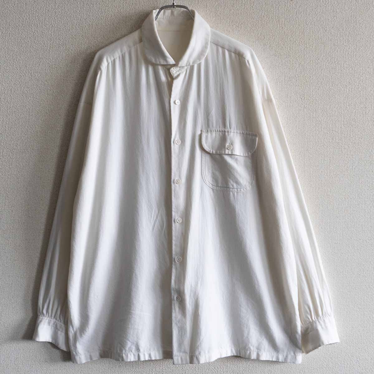【美品】PORTER CLASSIC【ALUMO コットンカシミヤ シャツ】L ポータークラシック 25100738
