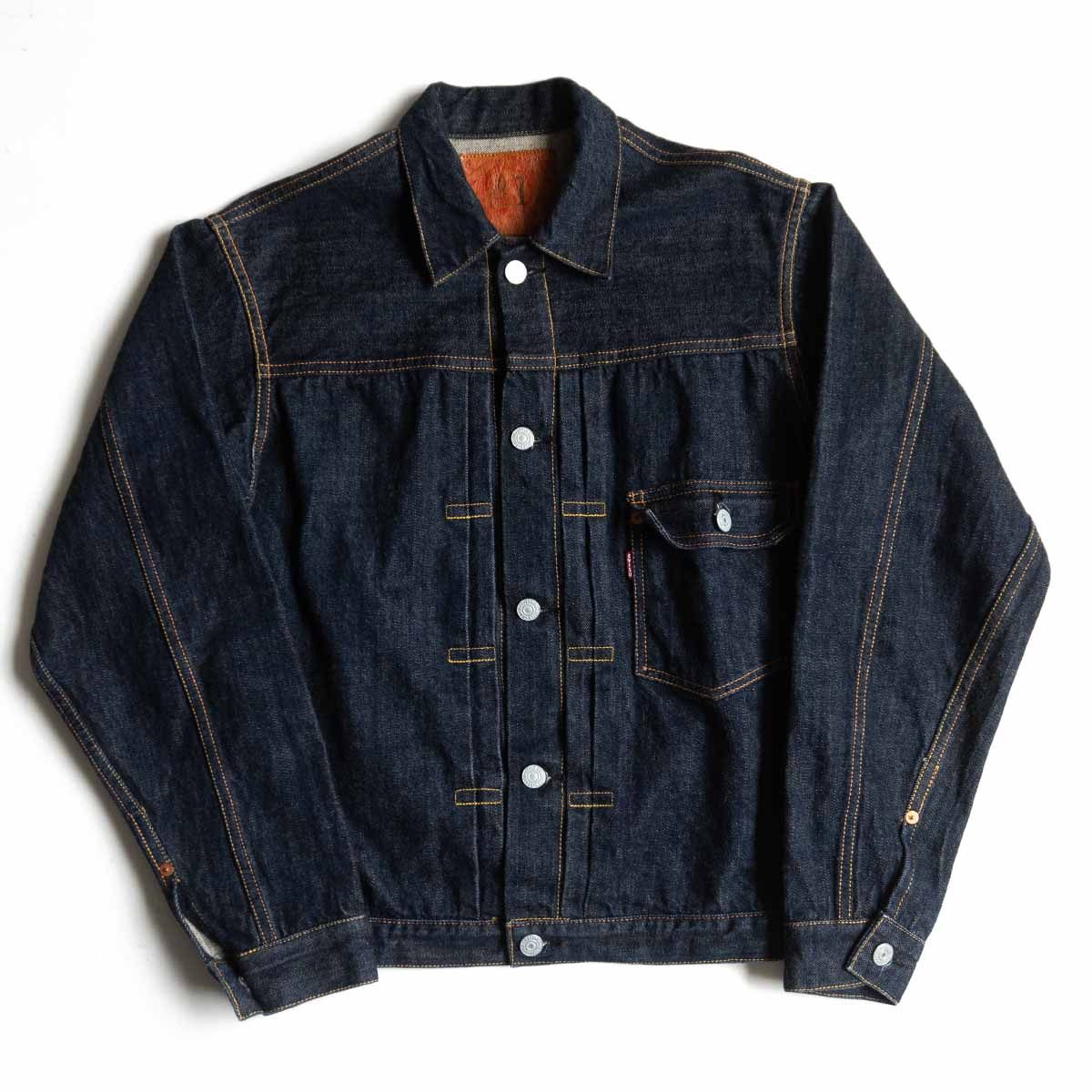 EVISU 1515 46サイズ　Gジャン デニムジャケット　黄耳　ビックサイズ EVISU 1515 46サイズ Gジャン デニムジャケット 黄耳