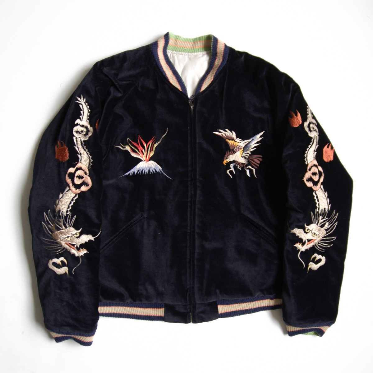 楽天市場】テーラー東洋スカジャンベルベットハーフジャケット