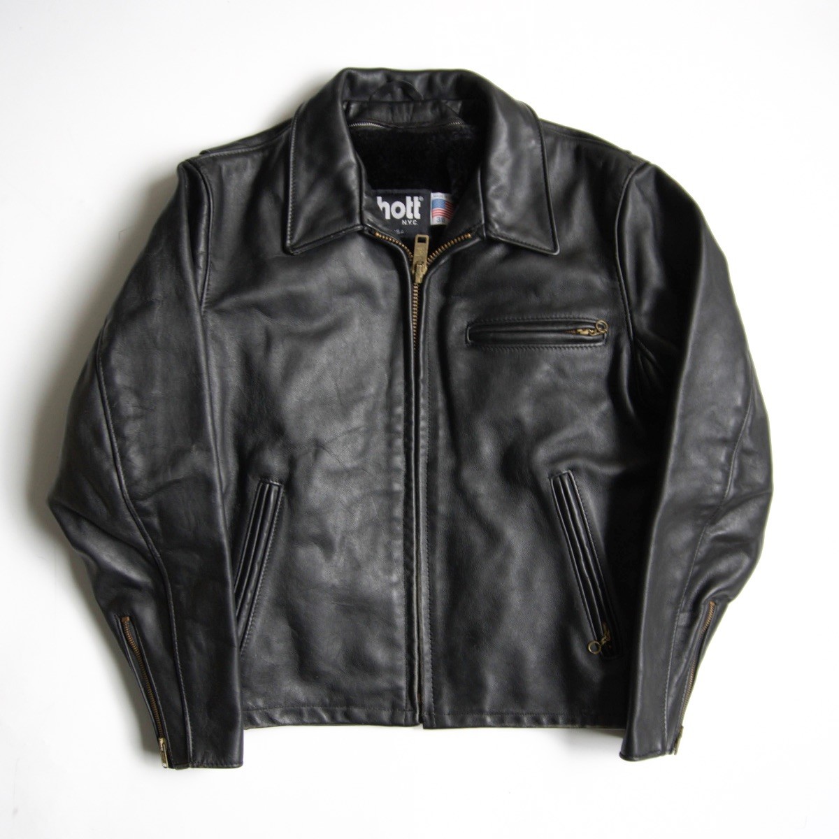 楽天市場】【美品】SCHOTT【641E/シングルライダースジャケット