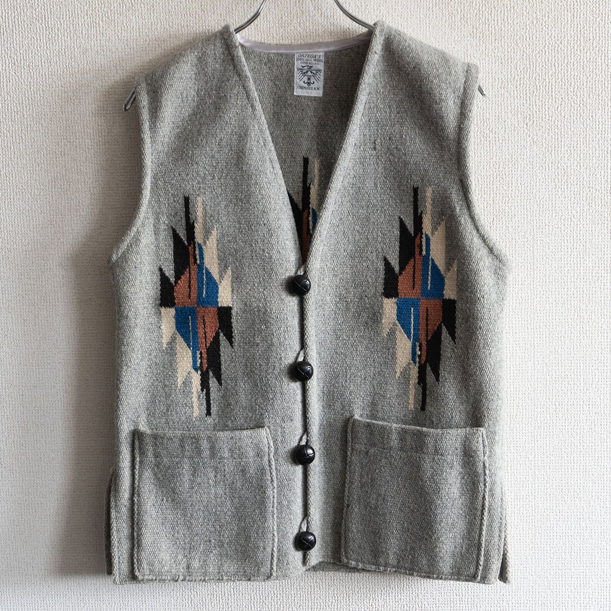 楽天市場】ORTEGA'S オルテガ Square Front チマヨ ウール ラグ ベスト