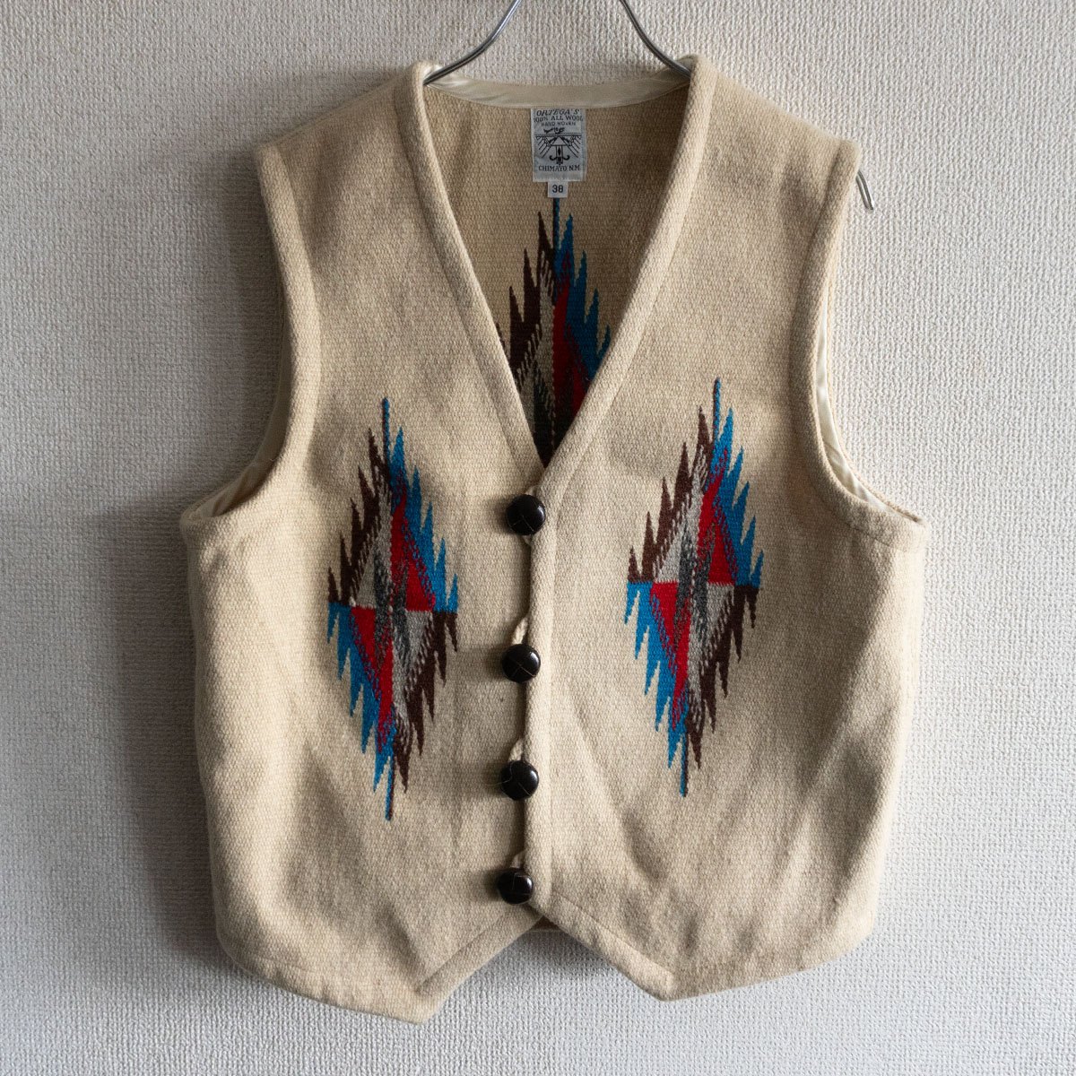 【値下げ】チマヨブランケット チマヨベスト オルテガ柄 Ortega's オルテガ 845484-014-DO 6代目当主 故デービッド・オルテガ作