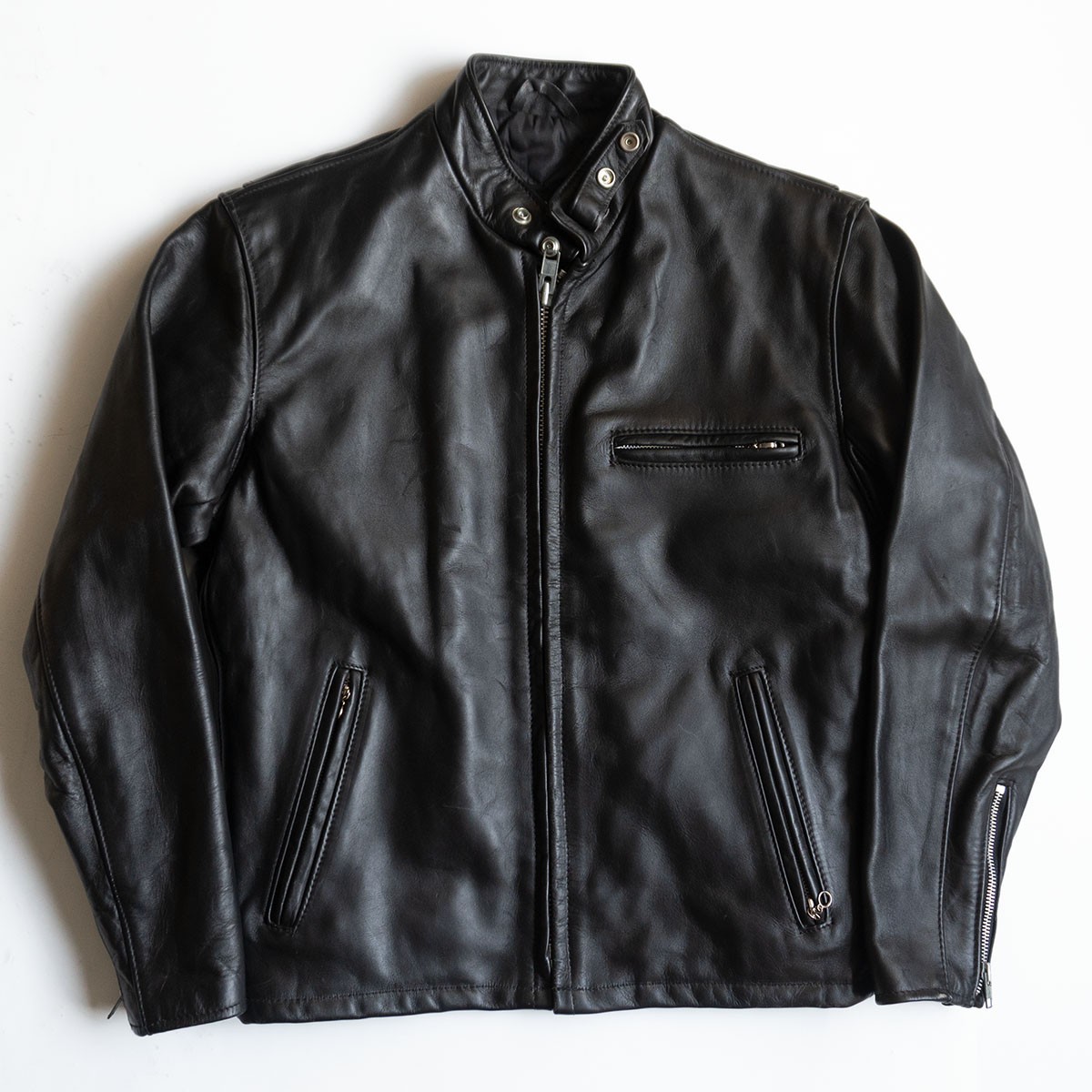 楽天市場】【美品】SCHOTT【641/シングルライダースジャケット】42