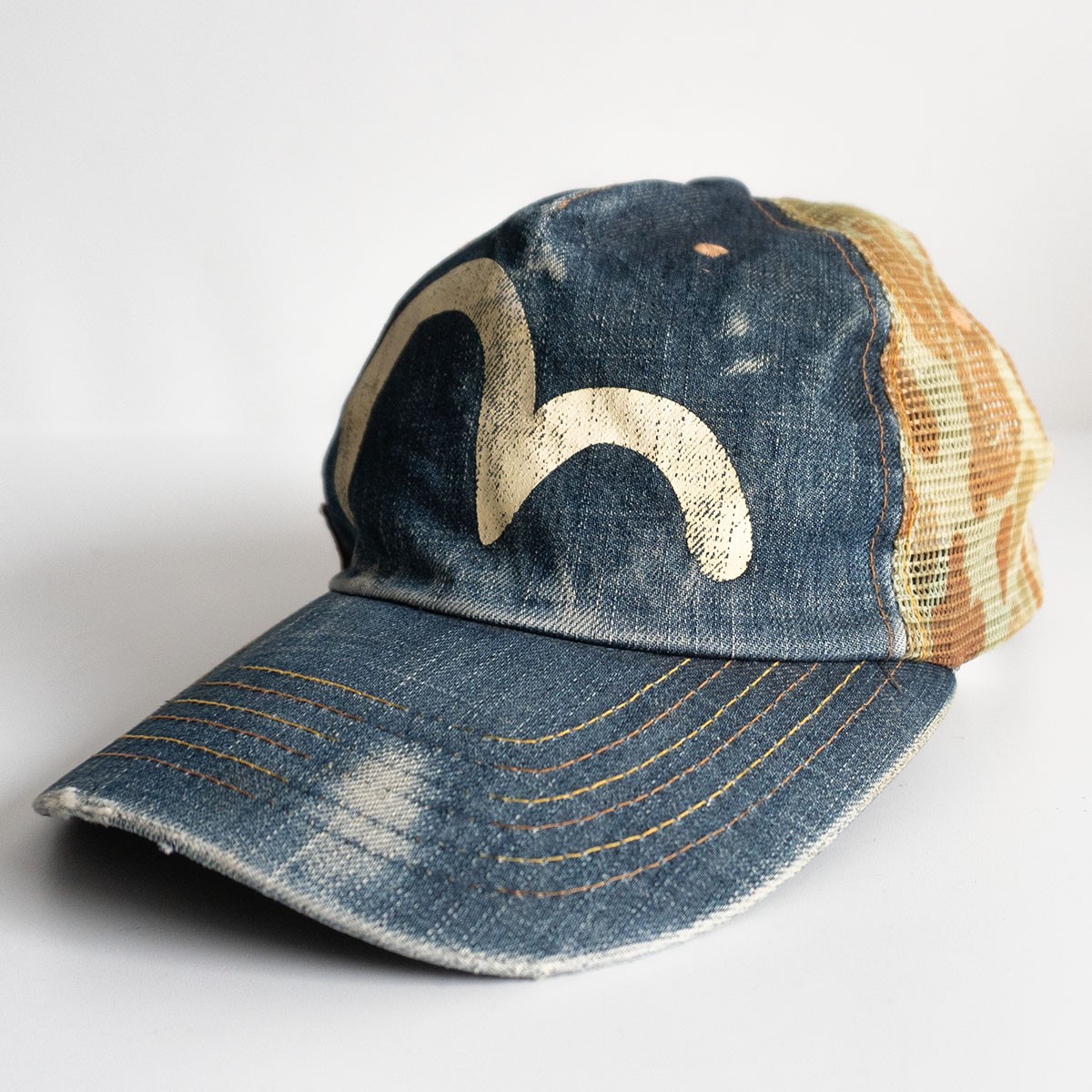 楽天市場】EVISU JEANS EDD-0201MK ハンチング キャップ カモメ刺繍