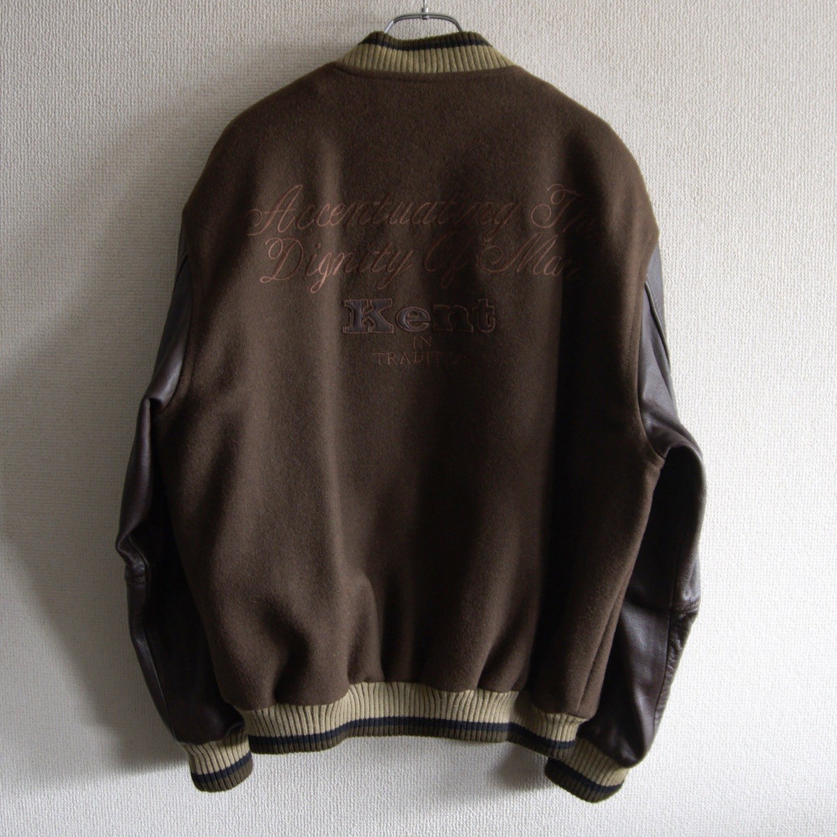 楽天市場】【美品】Kent in TRADITION×VAN JAC【袖レザー スタジャン