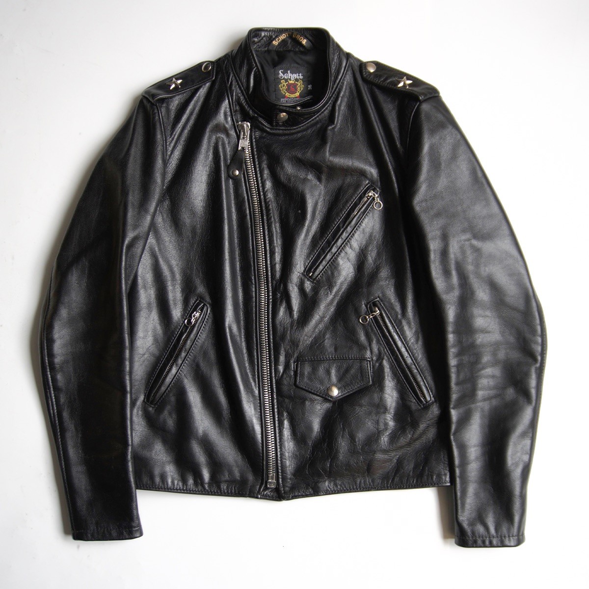 楽天市場】【美品/舶来堂別注モデル】SCHOTT【613RD/ワンスター ダブル