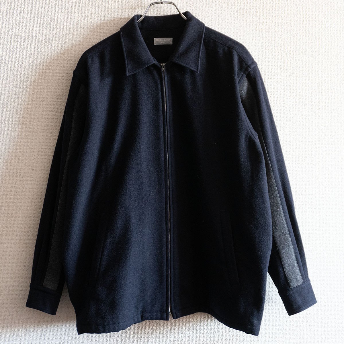 楽天市場】COMME des GARCONS HOMME 03AW BOILED WOOL ZIP-UP JACKET