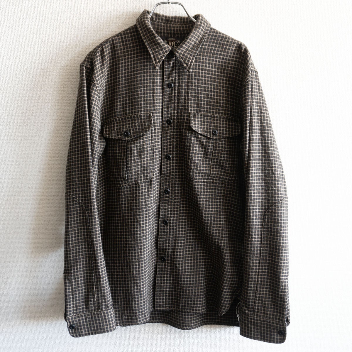 楽天市場】【90S/三ツ星タグ】RRL 【オープンカラー オンブレチェック