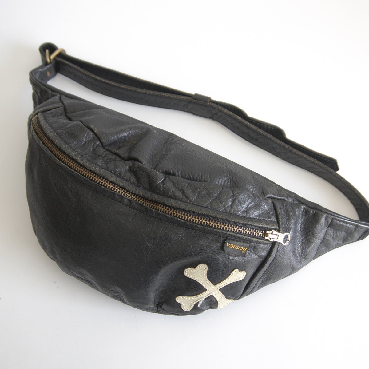 楽天市場】バンソン VANSON レザー ポーチ ラージ ファニーパック