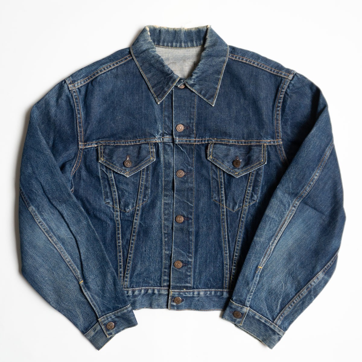 【60S/ビッグサイズ】 LEVI'S 【557XX ビッグＥ3rd デニムジャケット 】BIGE リーバイス ヴィンテージ 25110838