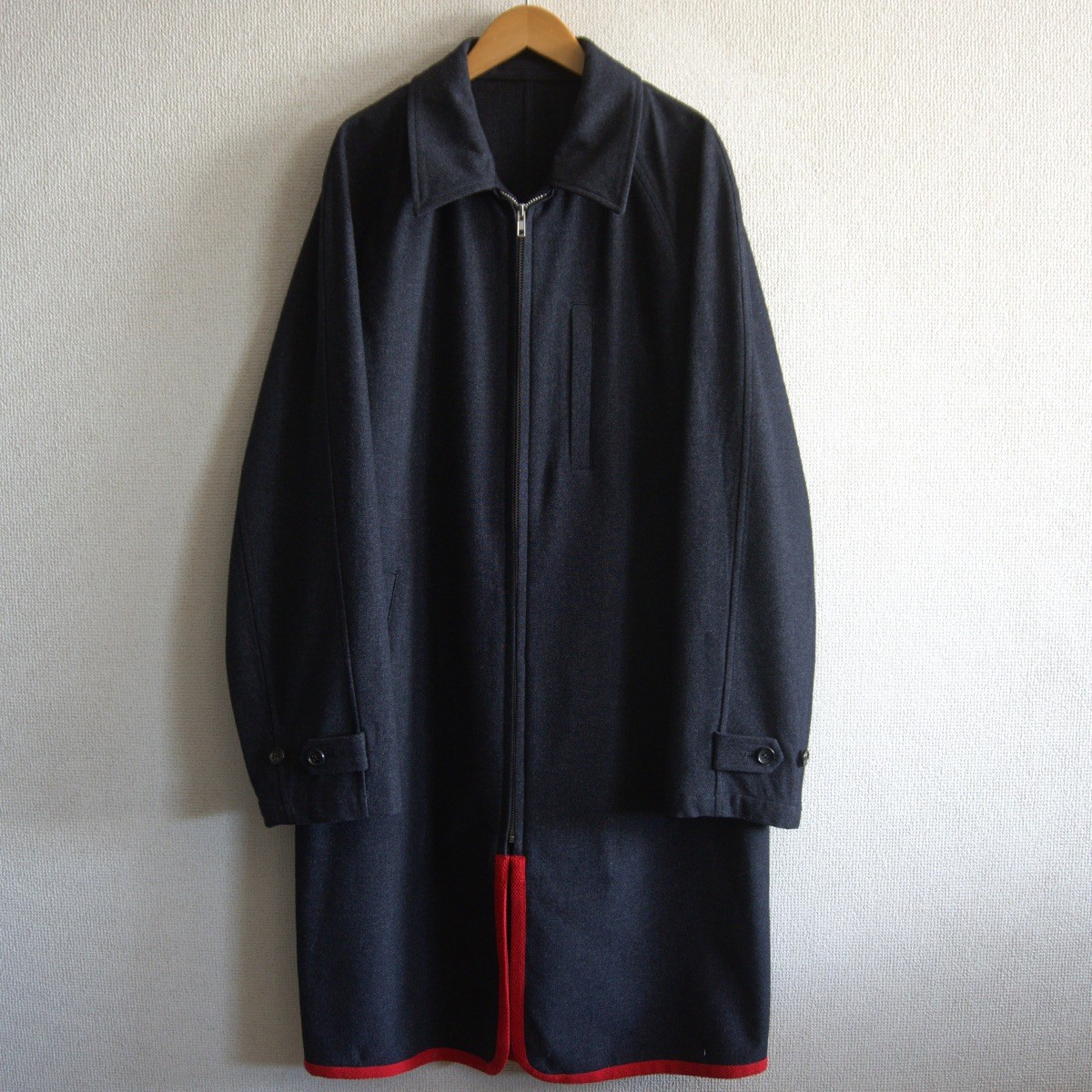 【90S/アーカイブ】COMME des GARCONS HOMME【 2way ジップ コート ジャケット】ウール コムデギャルソンオム 25111221