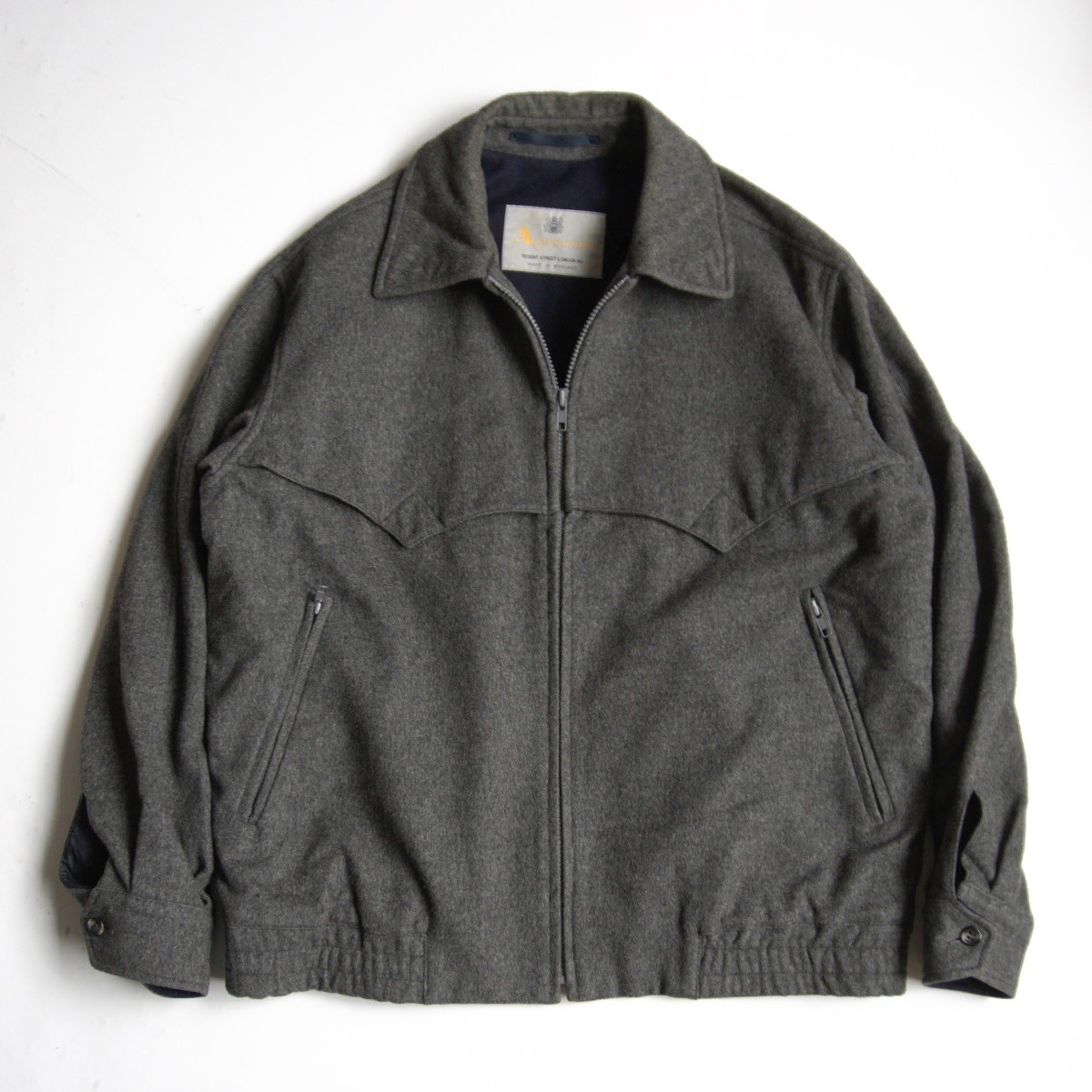 【滅多にない/70s】AQUASCUTUM【毛糸 上衣】SHORT 36 ヴィンテージ アクアスキュータム 25120067