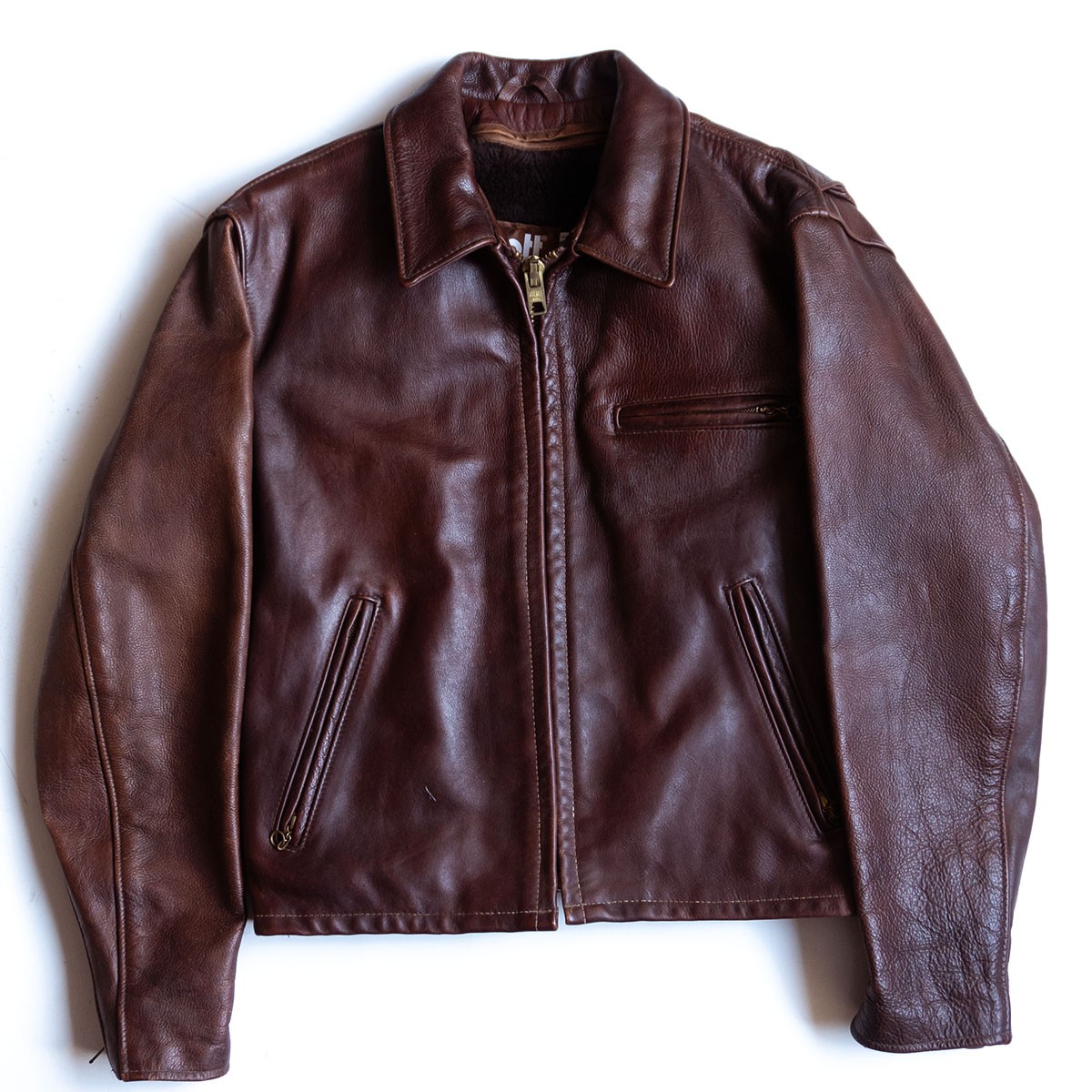 楽天市場】【美品】SCHOTT【641E/シングルライダースジャケット】42