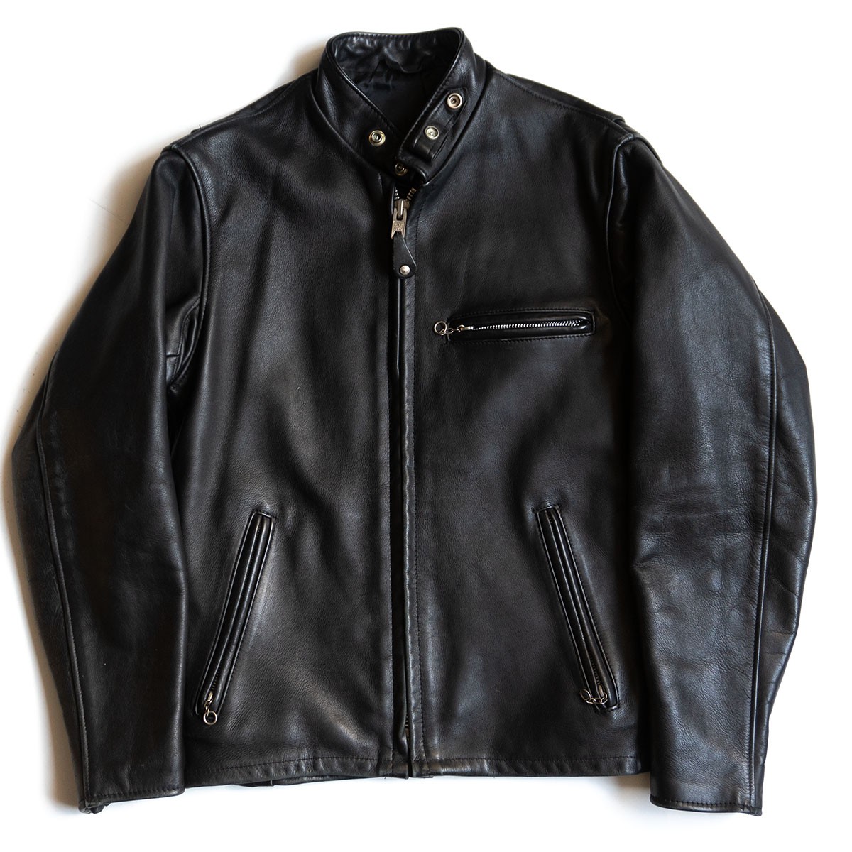 楽天市場】【美品】SCHOTT【641/シングルライダースジャケット】42