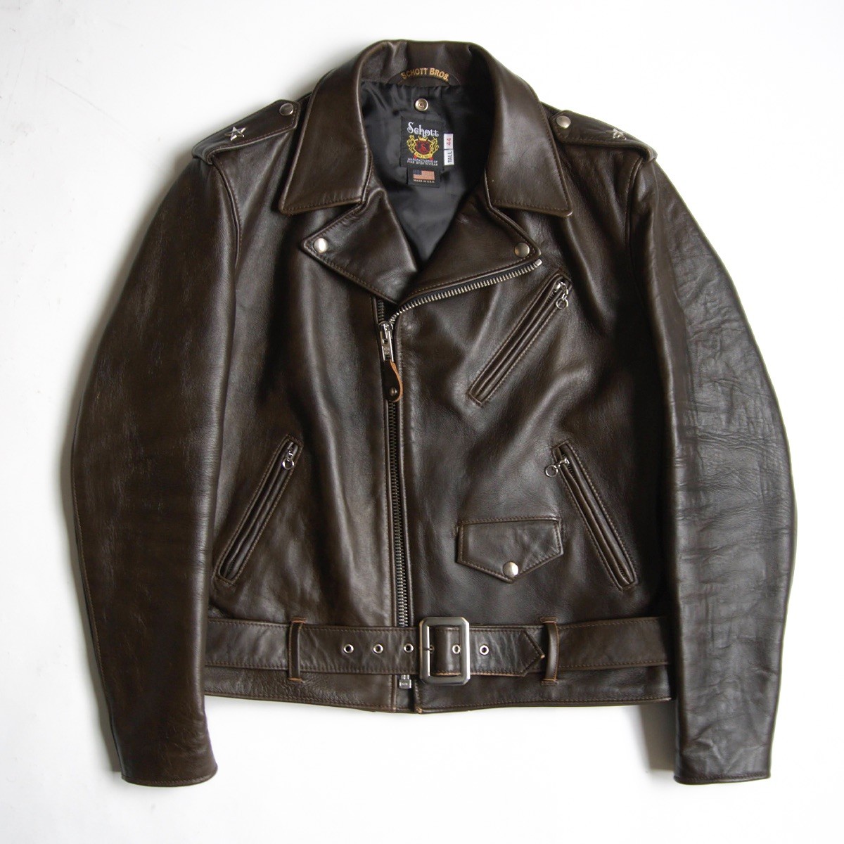 b*p様 【極美品】Schott ワンスター ライダース 38 シーバスリーガル 楽天市場】【美品/舶来堂別注モデル】SCHOTT【613RD/ワンスター ダブル