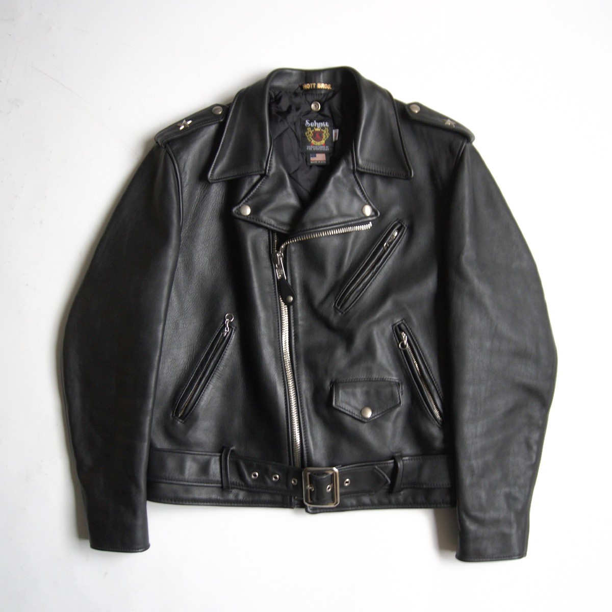 マ*ー様 【廃盤/舶来堂別注モデル】Schott 613RD ワンスター ダブル 楽天市場】【美品/舶来堂別注モデル】SCHOTT【613RD/ワンスター ダブル