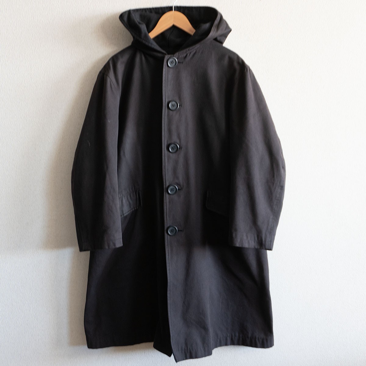 【90s/アーカイブ】Y's for men【フード付き ロング コート】 ブラック YOHJI YAMAMOTO ヨウジヤマモト ワイズフォーメン 25120251 36,465円