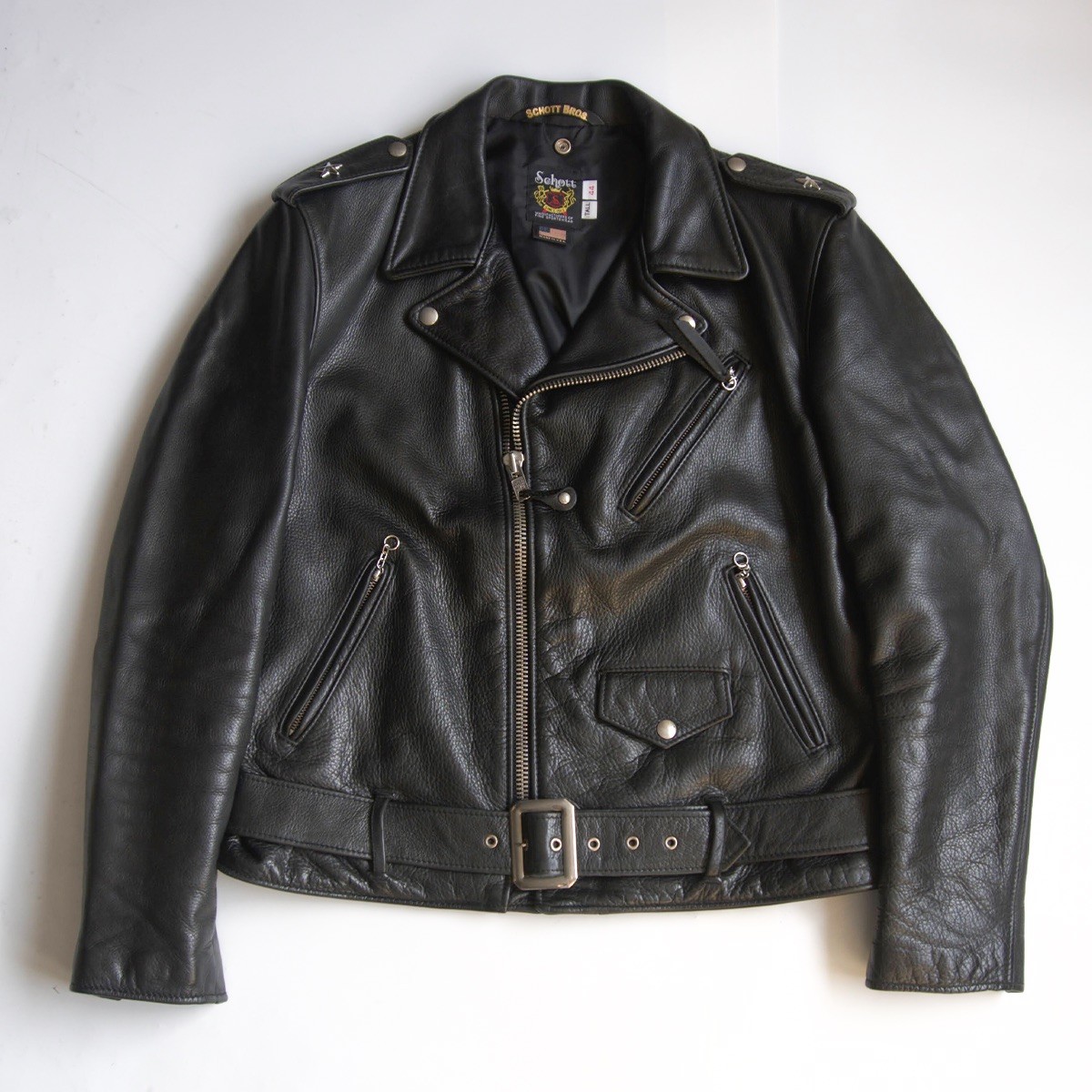 Schott 613 RD 舶来堂別注 ワンスター ライダースジャケット 32 楽天市場】【美品/舶来堂別注モデル】SCHOTT【613RD/ワンスター ダブル