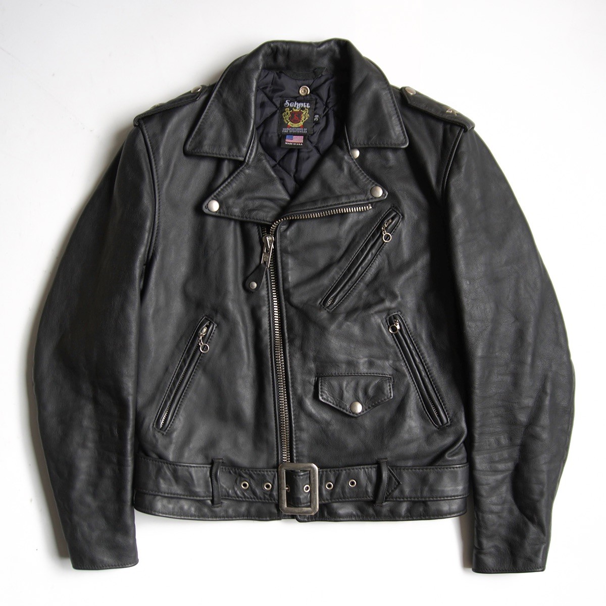 楽天市場】【美品/舶来堂別注モデル】SCHOTT【613RD/ワンスター ダブル