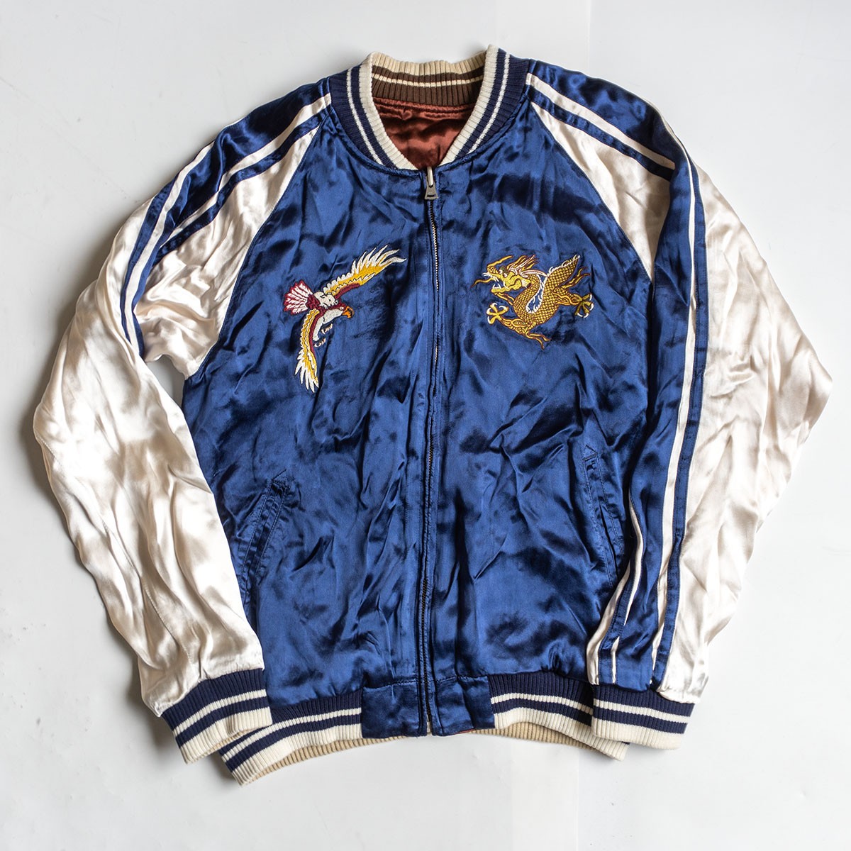 楽天市場】スカジャン（40thサテンスカジャン）｜40周年スカジャン