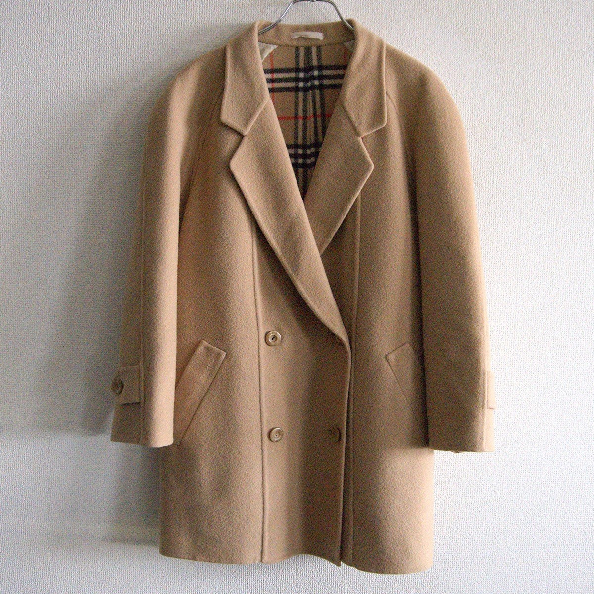 【美品】 BURBERRYS 【ウール チェスターコート】 ノバチェック バーバリーズ 25120542