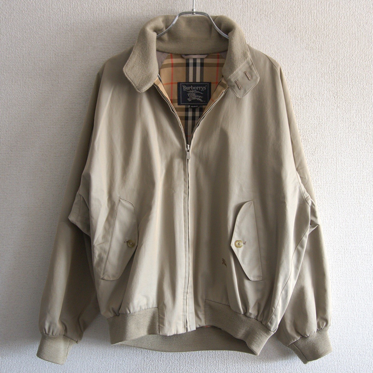 日本製 90s BURBERRY バーバリー カバーオール ジャケット 刺繍 80〜90s Burberry's ハンティング系カバーオールジャケット 日本製