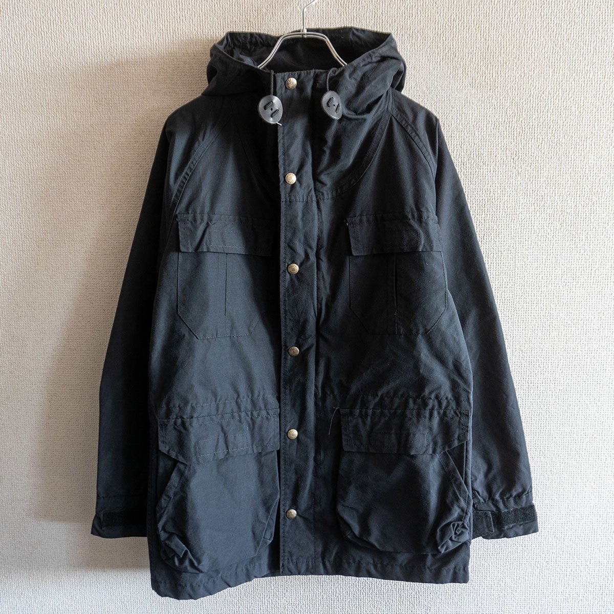 【美品】Sierra Designs 【USA製 60/40クロス マウンテンパーカー】 XS ブラック ジャケット シエラデザイン 26010355