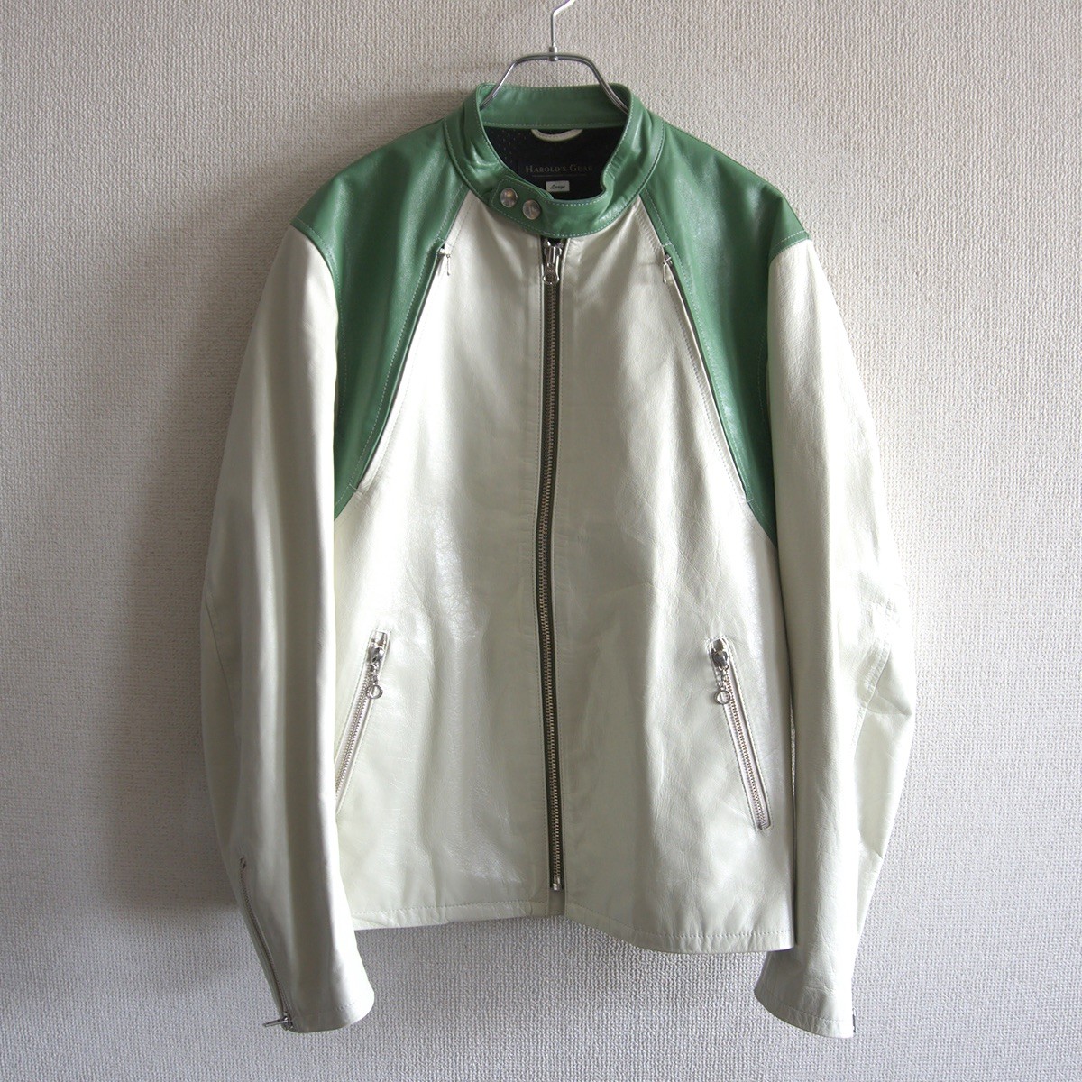 楽天市場】ハロルズギア メンズレザージャケット ジャンパー Mサイズ