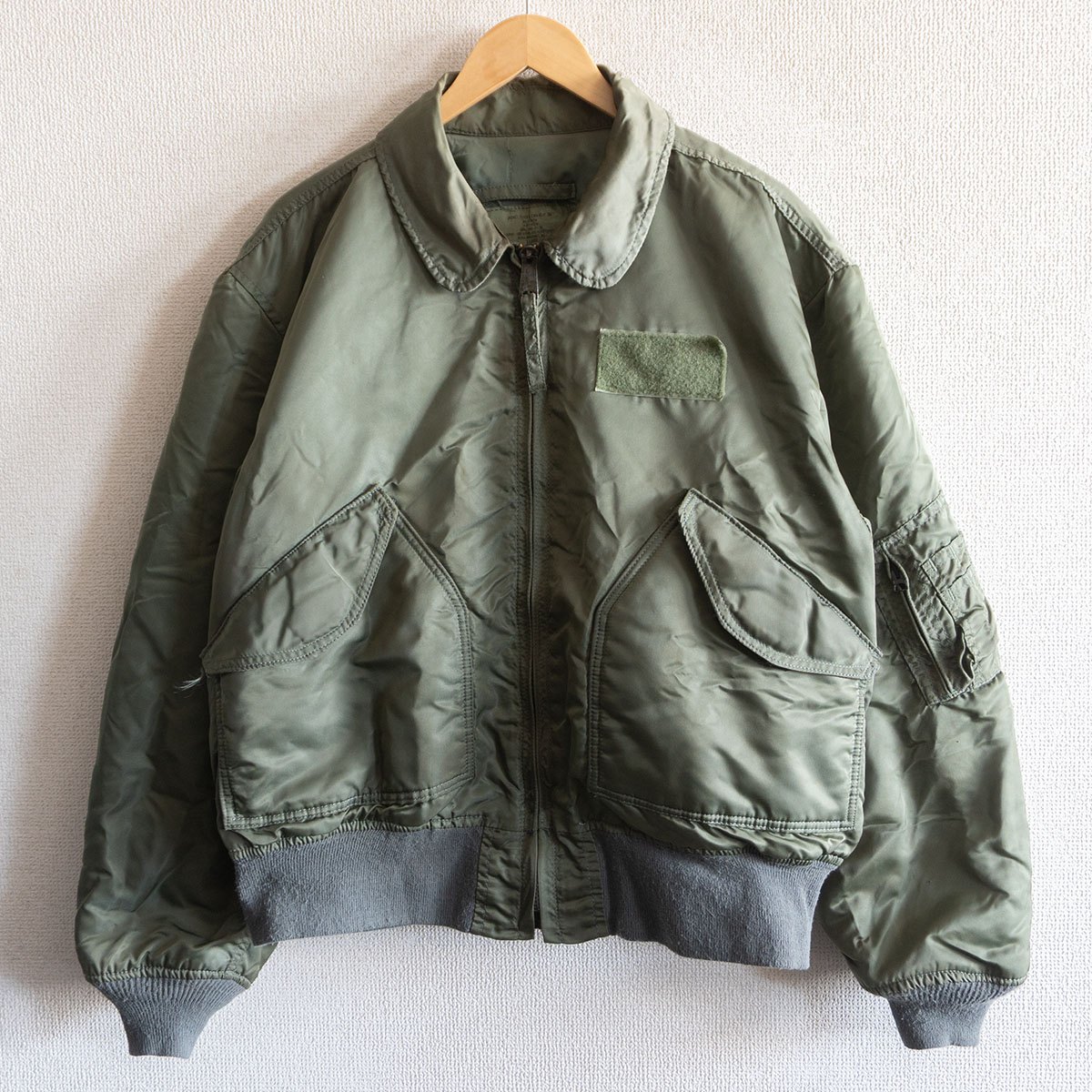 【雰囲気抜群】ALPHA INDUSTRIES【CWU-45/P(N)】XL フライトジャケット ミリタリー 米軍 古着 s2601040|OLD BOY SHOP