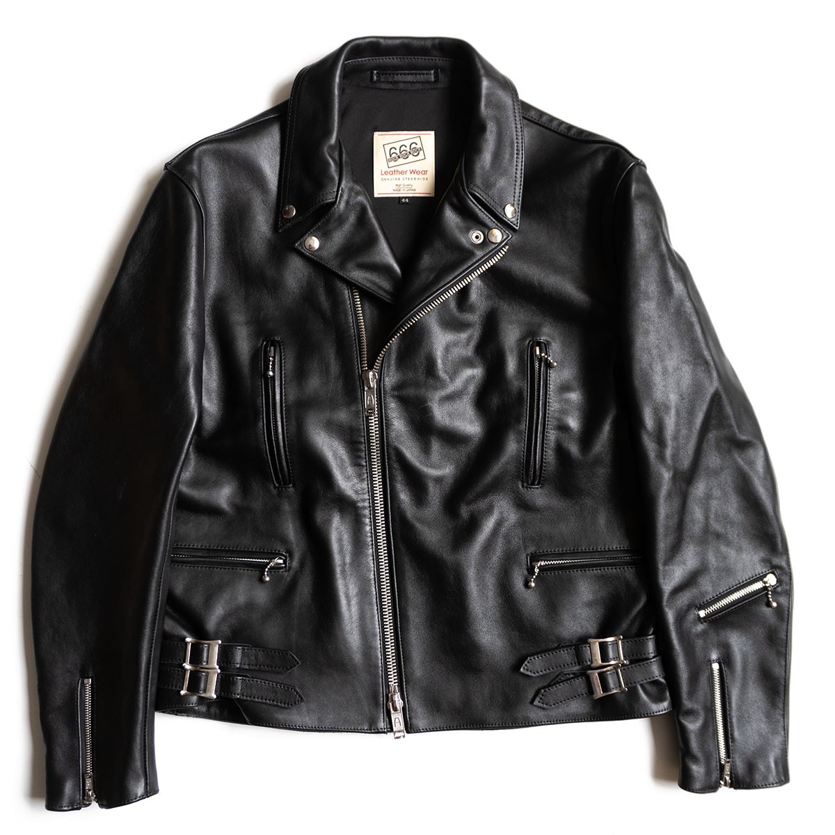 楽天市場】666（トリプルシックス）ダブルライダースレザージャケット