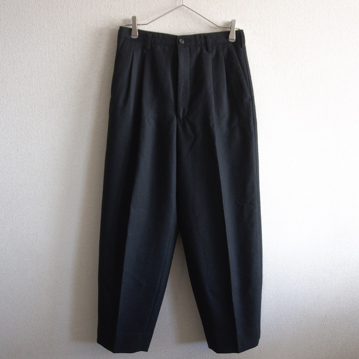 【90S/アーカイブ】Y's for men【2タック ワイドテーパード スラックスパンツ】M ウール 90年代 YOHJI YAMAMOTO ワイズフォーメン s2601074