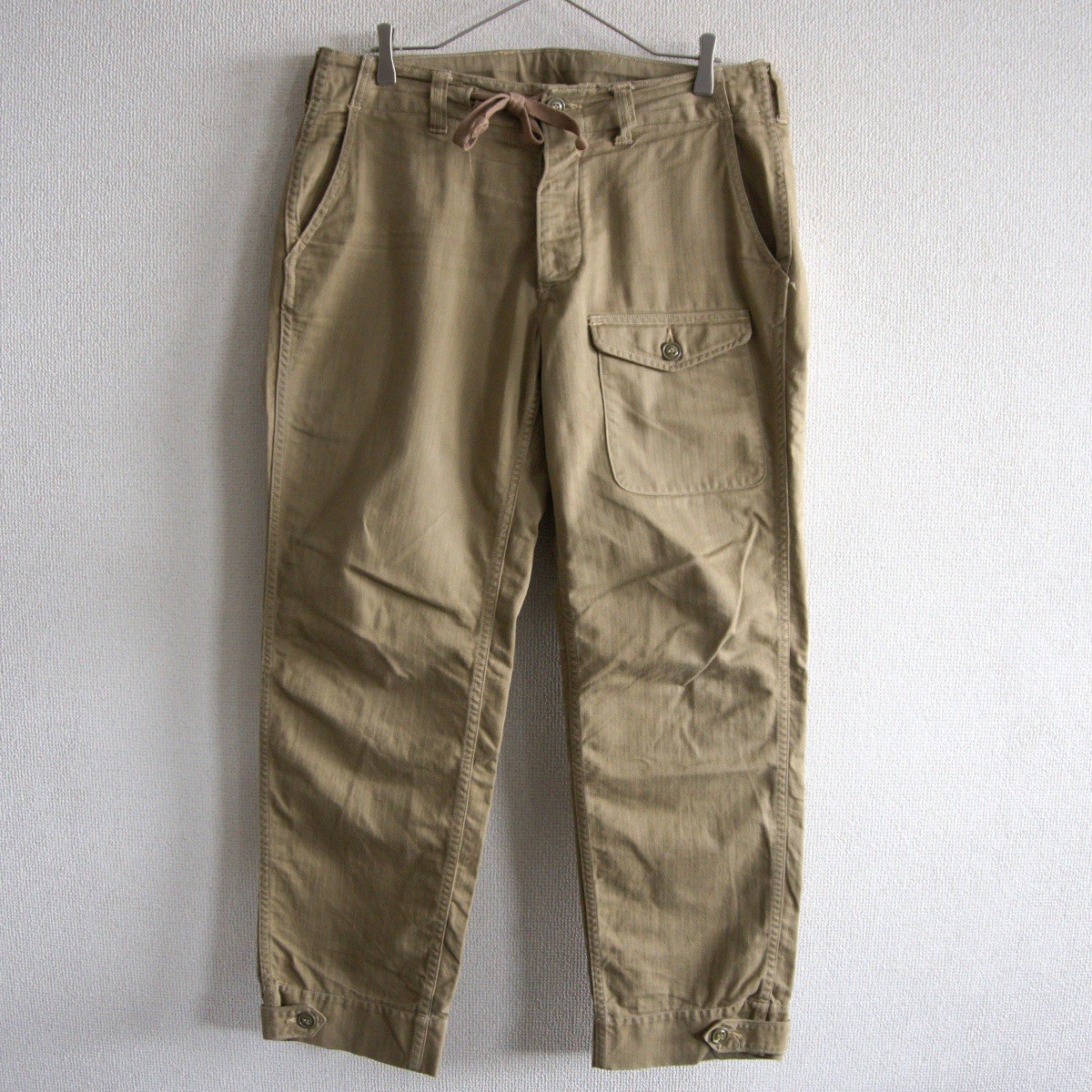 【美品】FREEWHEELERS UNION SPECIAL OVERALLS【KRAFTY】32×34 ヘリンボーンパンツ フリーホイーラーズ 26020161