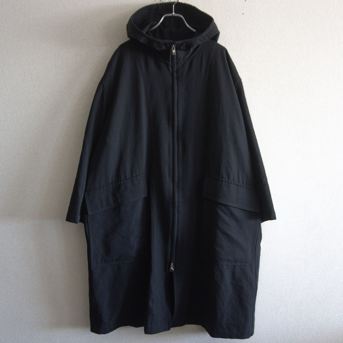 【90S/アーカイブ】Y's for men【ウール フーデッドジップコート】L YOHJI YAMAMOTO ヨウジヤマモト ワイズフォーメン 26020204
