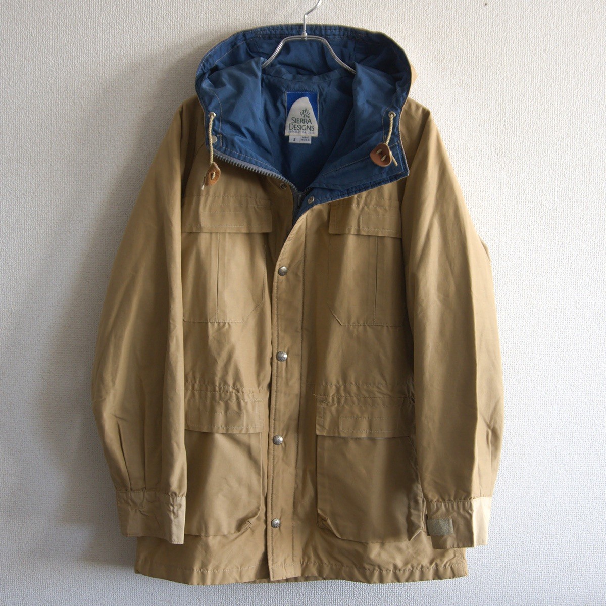 【美品】Sierra Designs 【USA製 60/40クロス マウンテンパーカー】S タン ジャケット シエラデザイン 26030149