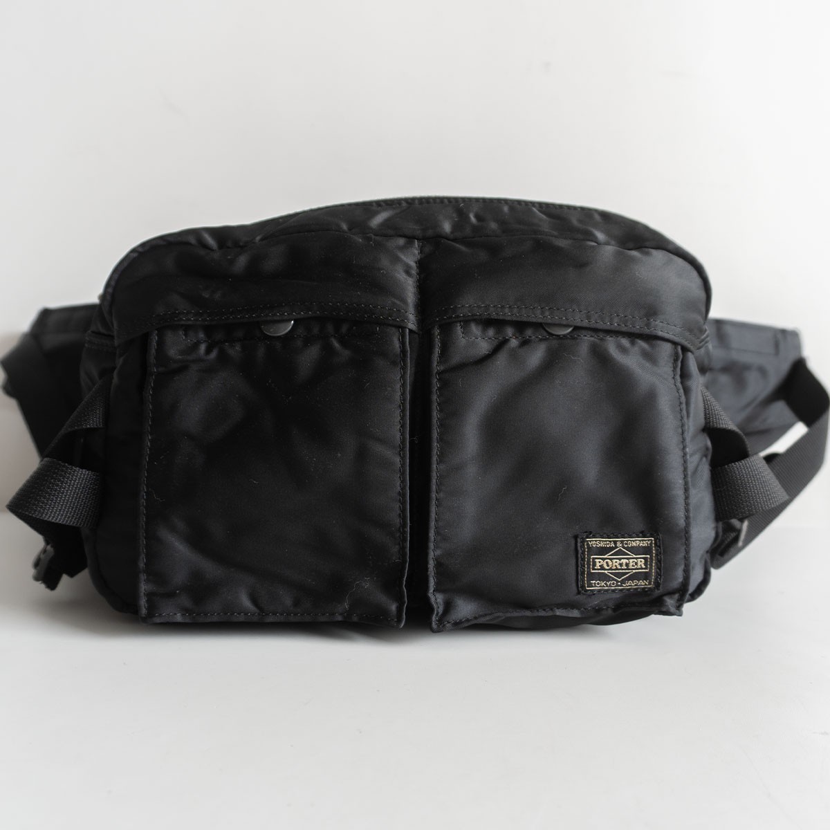 【定番】PORTER 【タンカー ナイロン ウエストバッグ】ポーター ブラック ボディバッグ 26030217
