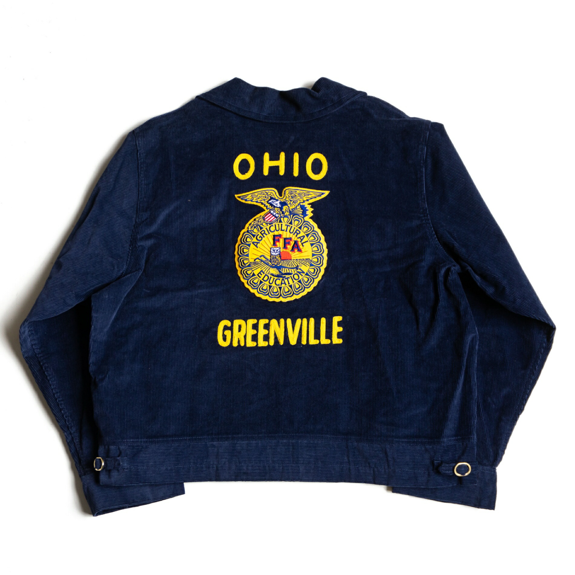 【極美品】 FFA ファーマーズ ジャケット【ワーク ジャケット】 48 OHIO コーデュロイ 刺繍 古着 26030218