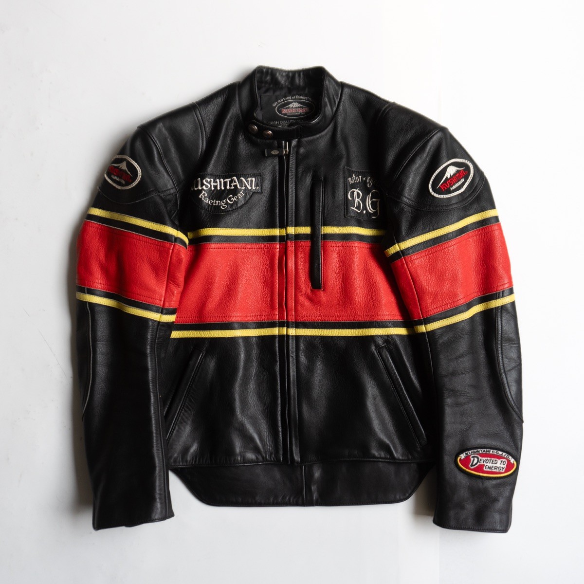 【美品】KUSHITANI【レザー シングルライダースジャケット】L ブラック レザー クシタニ 26030215｜OLD BOY SHOP 23,870円