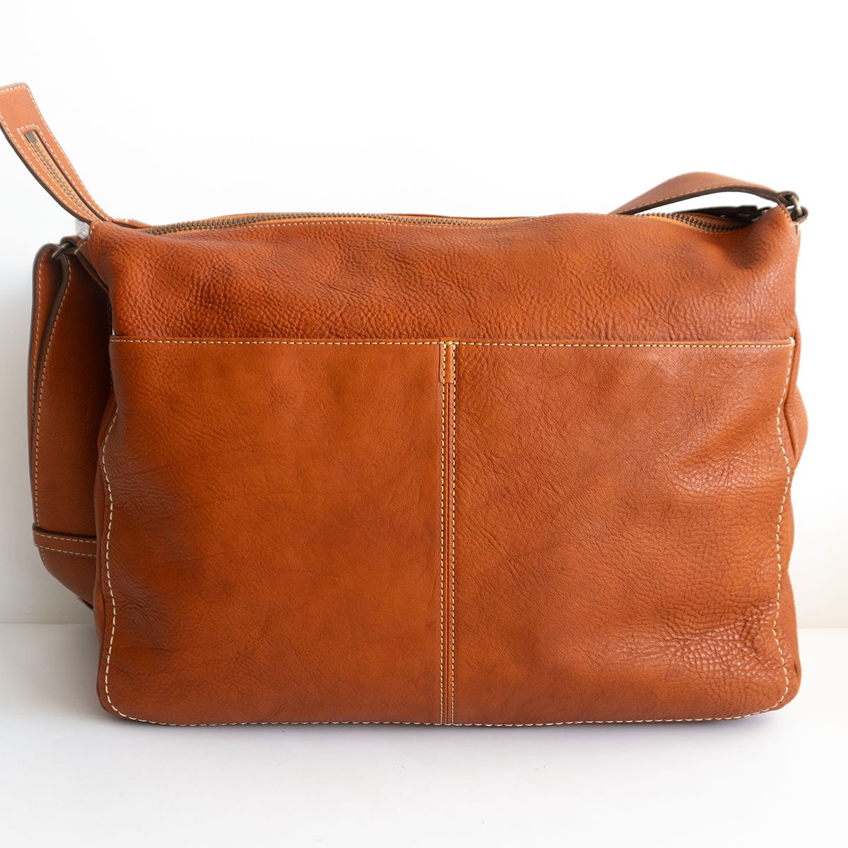 【美品】 土屋鞄 【トーンオイルヌメ ルーズ ショルダー バッグ】 ブラウン レザー 鞄 26030447 21,450円