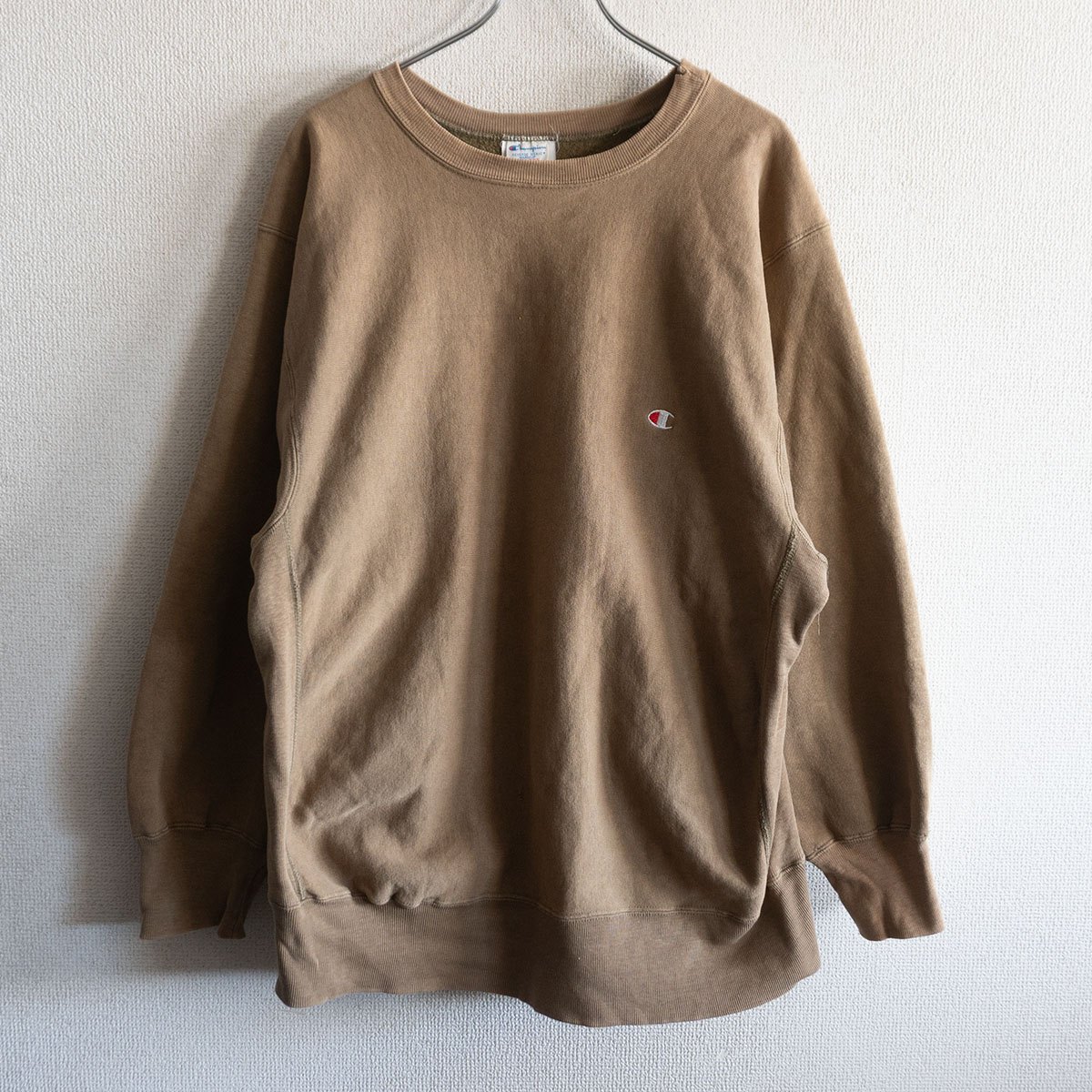 【80s/USA製】CHAMPION【REVERSE WEAVE リバースウィーブ スウェット】XL チャンピオン ブラウン オリーブ 26030428